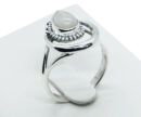 Silver Ring Moon Rainbow
