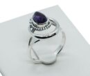 Silver Ring Moon Amethyst