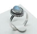 Silver Ring Teardrop Rainbow