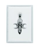 Silver Pendant Mother Moons