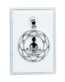 Silver Pendant Budha in Lotus