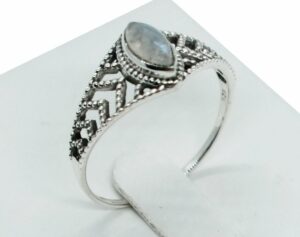 Silver Ring MRQ Moonstone