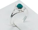 Silver Ring Round Turquoise