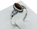 Silver Ring MRQ Tiger's Eye