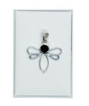 Silver Pendant Dragonfly Onyx