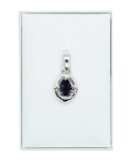Silver Pendant Teardrop Amethyst