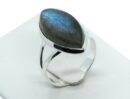 Silver Ring Marquise Labradorite