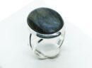 Silver Ring Oval Labradorite