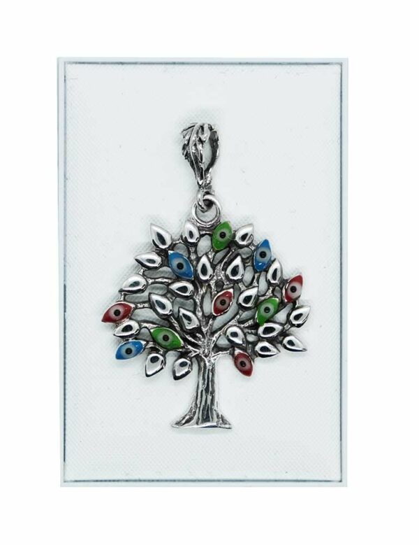 Silver Pendant TOL Evil Eyes