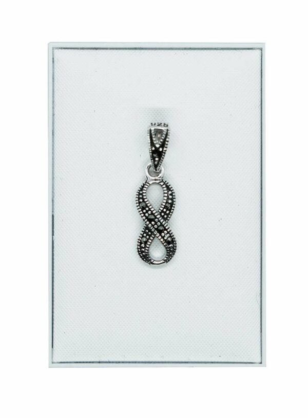 Silver Pendant Marcasite Eternity