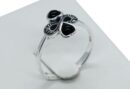 Silver Ring Marcasite Eternity Onyx
