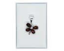 Silver Pendant Amber