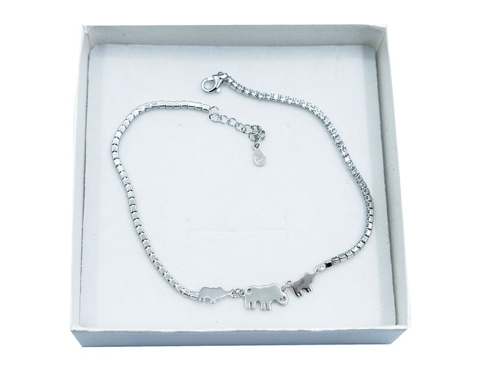 Silver Bracelet Elephant