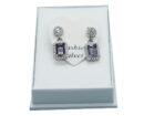 Silver Earrings Amethyst