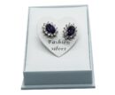 Silver Earrings Amethyst