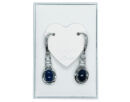 Silver Earrings Dangling Lapis