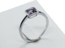 Silver Ring Amethyst Adjustable