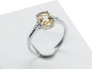Silver Ring Citrine Adjustable