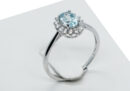 Silver Ring Topaz Adjustable