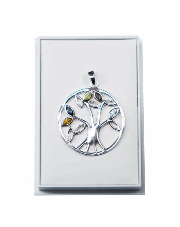 Silver Pendant TOL with Stones