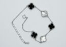 Silver Bracelet Four Clover