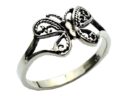 Ring Silver Butterfly Cut