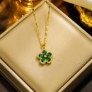 Necklace Fashion Gold Flower