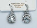 Earring Steel Circle Lrg Stone