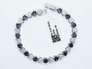 Fashion Bracelet Purple CZ