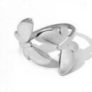Ring Butterflies Plated Steel