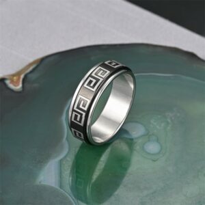 Ring Stainless Steel Waves