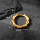 Earring Bamboo Gold Plated