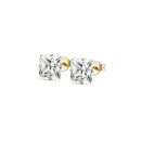 Ear Stud Square Gold Plated