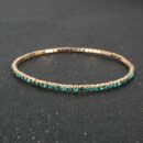 Bracelet Green Rhinestones