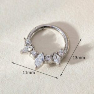 Nose Stud With Zircon Stones