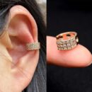 Stud Thick Band Design Gold