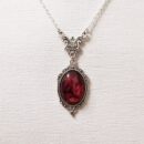 Necklace Fashion Red Stone