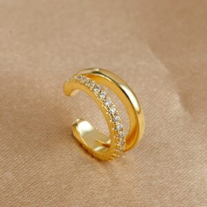 Stud C Shape Design Gold