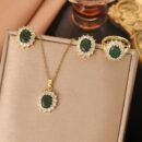 Necklace And Earring Set Gold