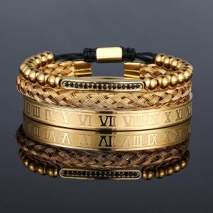 Bracelet Set 3 Piece Golden