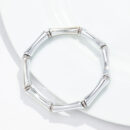 Bracelet Bamboo Silver Colour