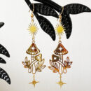 Earrings Mushroom Vintage