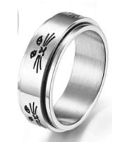 Ring Cat Design 8mm