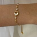 Bracelet Moon Stars Moonstone