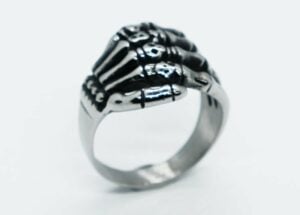 Ring Steel Skeleton Hand