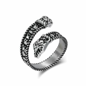 Ring Steel Viking Serpent