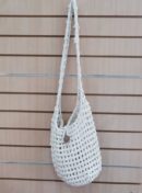 Bag Macrame Sling White