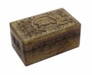 Box Wooden Carved Pagan 5X3 Inch