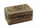 Box Wooden Carved Triquetra 5X3 Inch