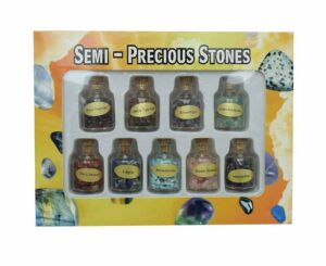 Bottle Set Chip Stones 9pcs